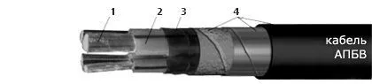 Кабель АПБВ 5х4